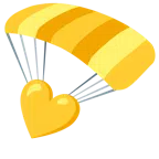 paracadute + cuore giallo