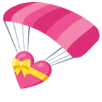 paracadute + cuore con fiocco