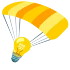 paracadute + lampadina