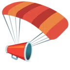paracadute + megafono
