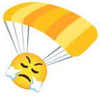 paracadute + faccina che sbuffa