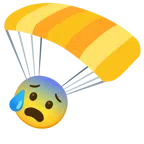paracadute + faccina sudata in ansia