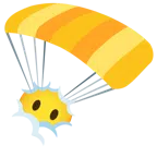 paracadute + testa tra le nuvole
