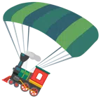 paracadute + locomotiva