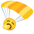 paracadute + faccina che sbadiglia