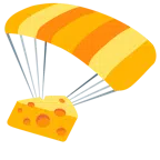 paracadute + fetta di formaggio