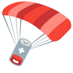 paracadute + batteria scarica