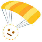 paracadute + faccina tratteggiata