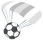 paracadute + pallone da calcio