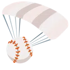 paracadute + palla da baseball