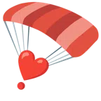 paracadute + punto esclamativo a cuore