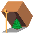 mouse trap + evergreen tree