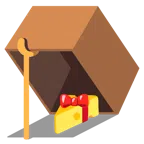 mouse trap + wrapped gift