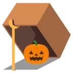 mouse trap + jack-o-lantern