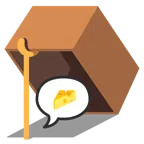 mouse trap + speech balloon