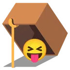 mouse trap + squinting face with tongue