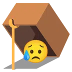 mouse trap + sad but relieved face
