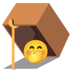 mouse trap + face with hand over mouth
