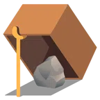mouse trap + rock