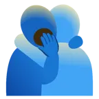 persone che si abbracciano + faccina che sbadiglia