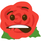 bocca che morde il labbro + rosa