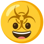 biohazard + grinning face