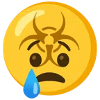 biohazard + crying face