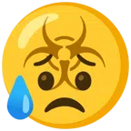 biohazard + sad but relieved face