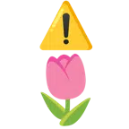 warning + tulip