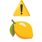 warning + lemon