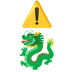 warning + dragon