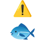 warning + fish