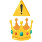 warning + crown