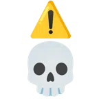 warning + skull