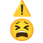warning + tired face