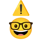 warning + nerd face