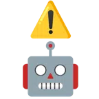 warning + robot