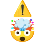 warning + exploding head