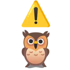 warning + owl