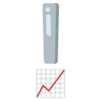 red exclamation mark + chart increasing