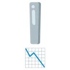 red exclamation mark + chart decreasing