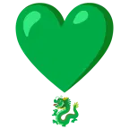 punto esclamativo a cuore + drago