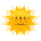 faccina sole + cuore che batte