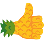 pollice in su + ananas