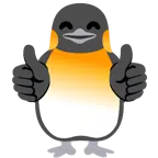 pollice in su + pinguino