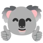 pollice in su + koala