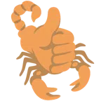 pollice in su + scorpione