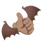 pollice in su + pipistrello