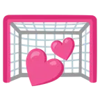 due cuori + porta da calcio