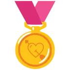 cuore con freccia + medaglia d’oro